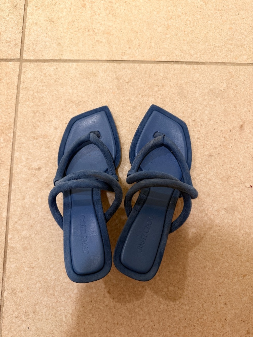 Jimmy Choo Blue Heels Size 35.5 - Picture 1 of 2